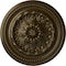 Ekena Millwork Chester Ceiling Medallion (Fits Canopies up to 2 1/4"), Hand-Painted Brass, 15 3/4"OD x 1 7/8"P CM15CHBRS - alternate 1
